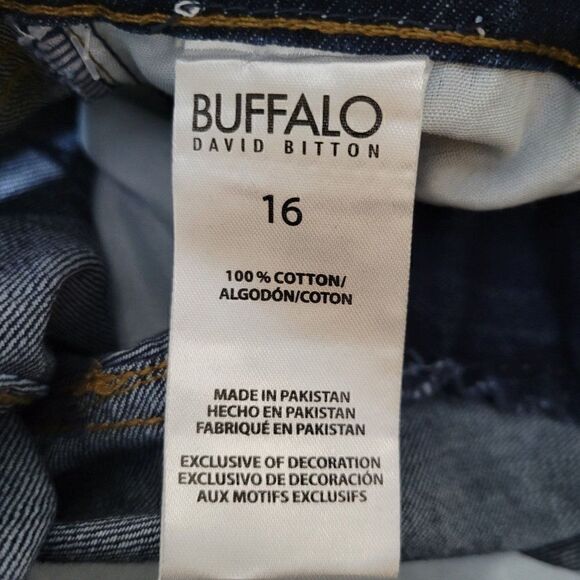 Buffalo David Bitton Parker Slim Fit Denim Shorts (Size 16 Juniors) - Picture 4 of 5